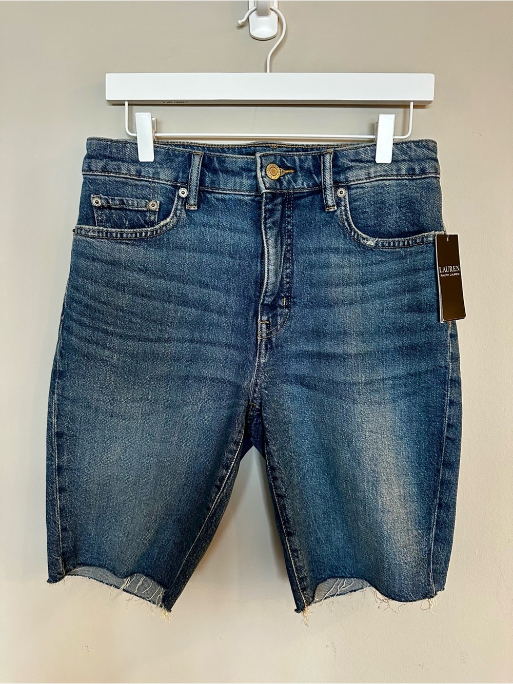 Lauren Ralph Blue Mid-Length Denim Shorts
